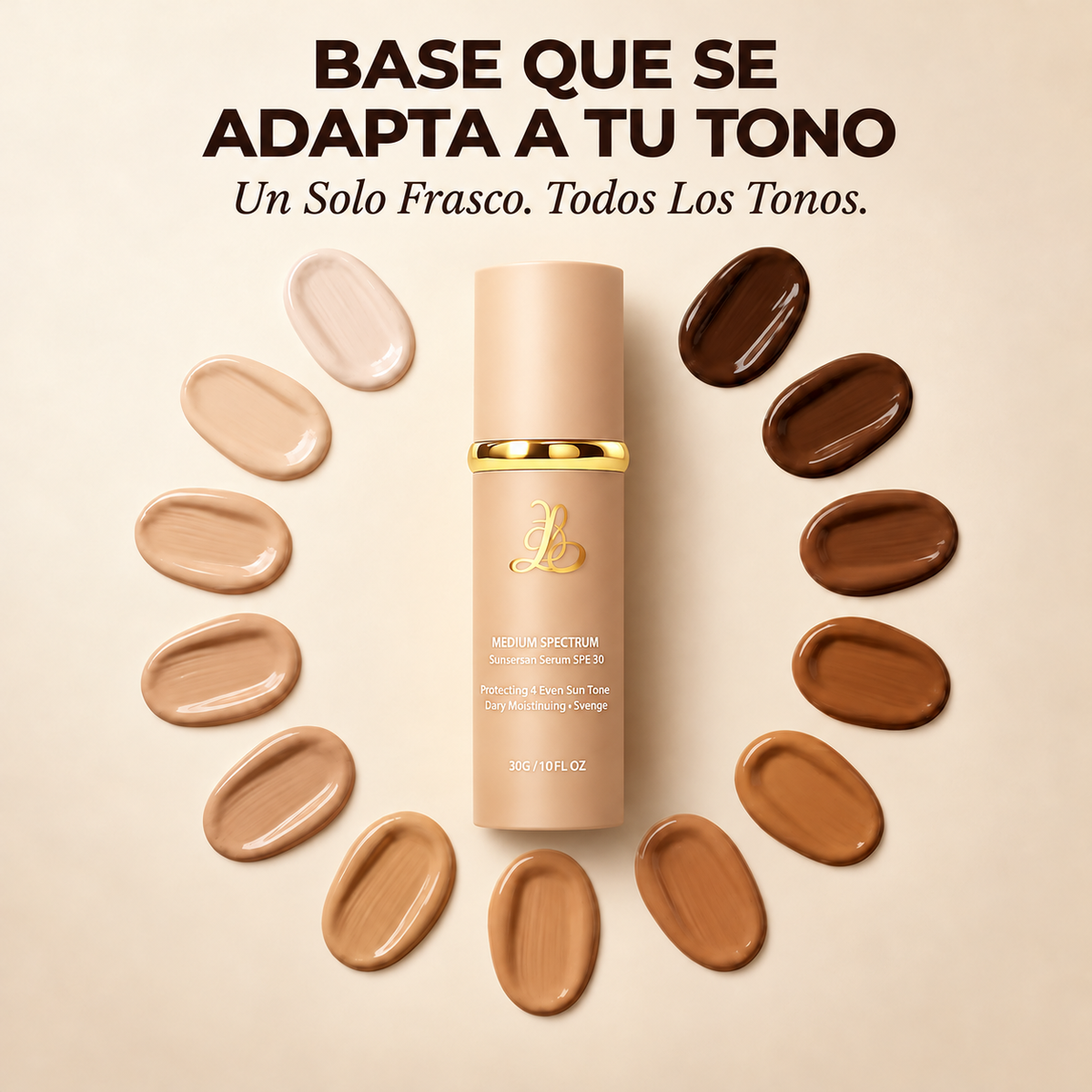 BASE DE MAQUILLAJE 5 EN 1 Tecnología Mimética de Color