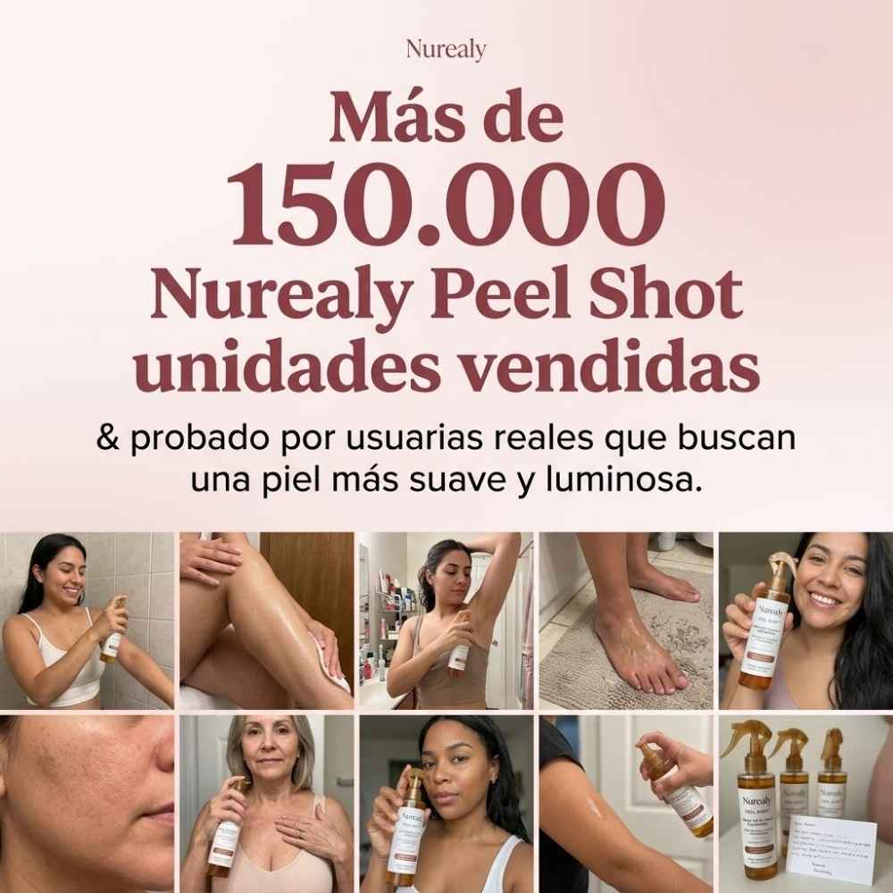 Nurealy Peel Shot - Spray exfoliante corporal con ácido kójico