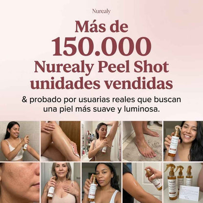 Nurealy Peel Shot - Spray exfoliante corporal con ácido kójico