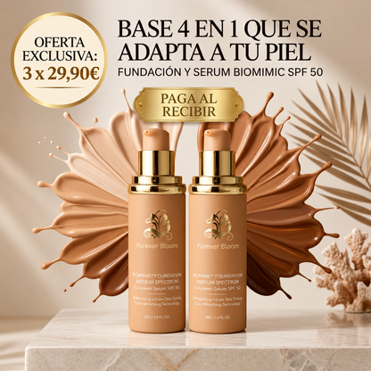 BASE DE MAQUILLAJE 5 EN 1 Tecnología Mimética de Color