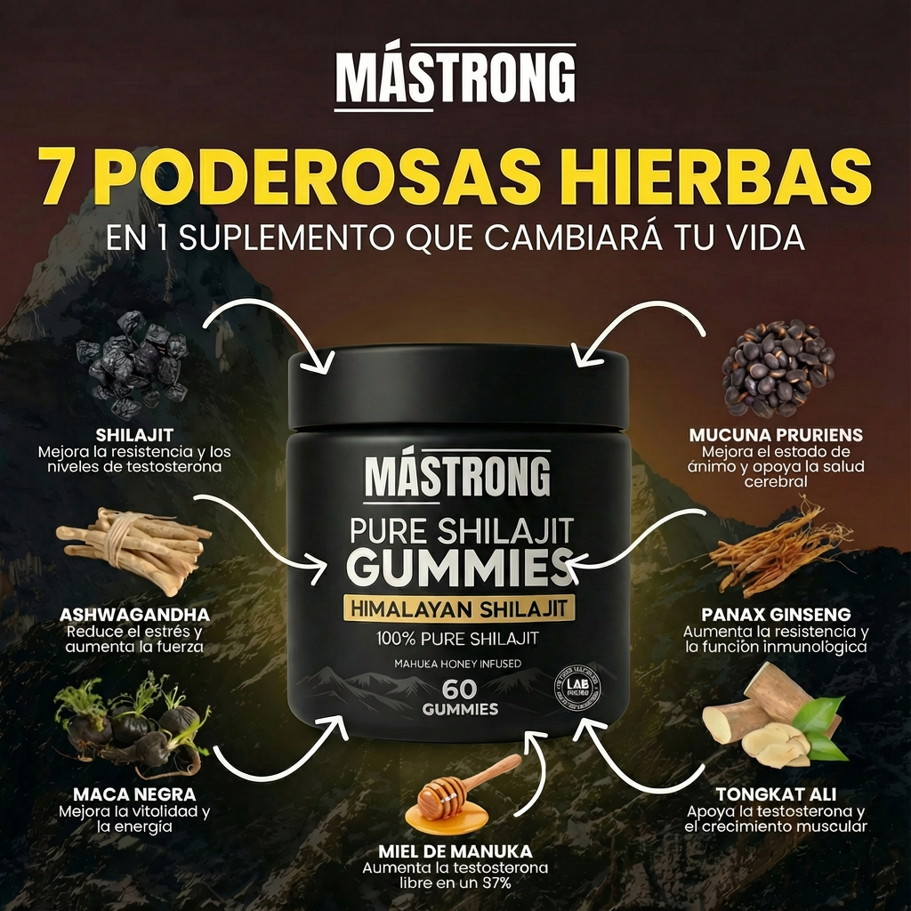 MÁSTRONG™ Gominolas Shilajit