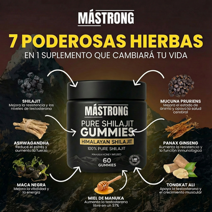 MÁSTRONG™ Gominolas Shilajit