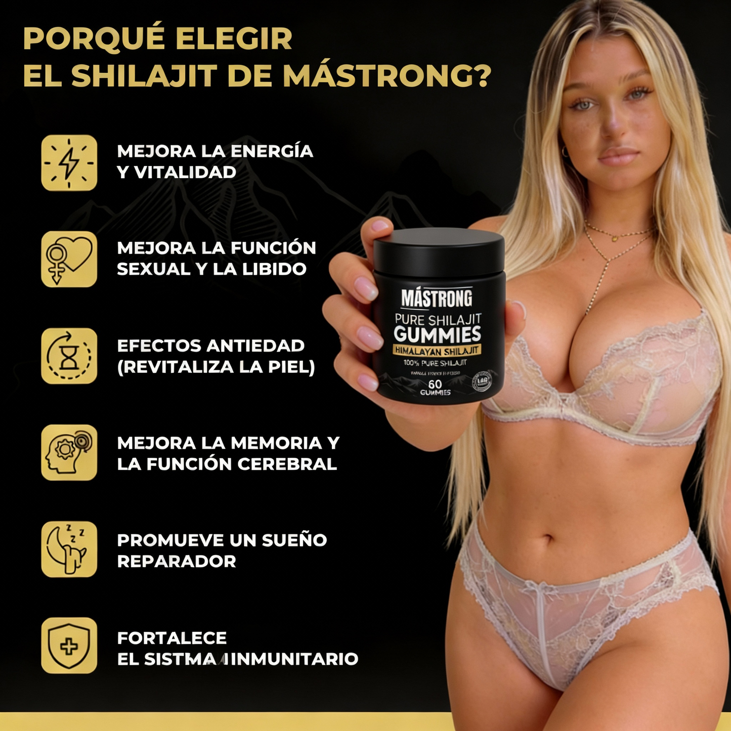 MÁSTRONG™ Gominolas Shilajit